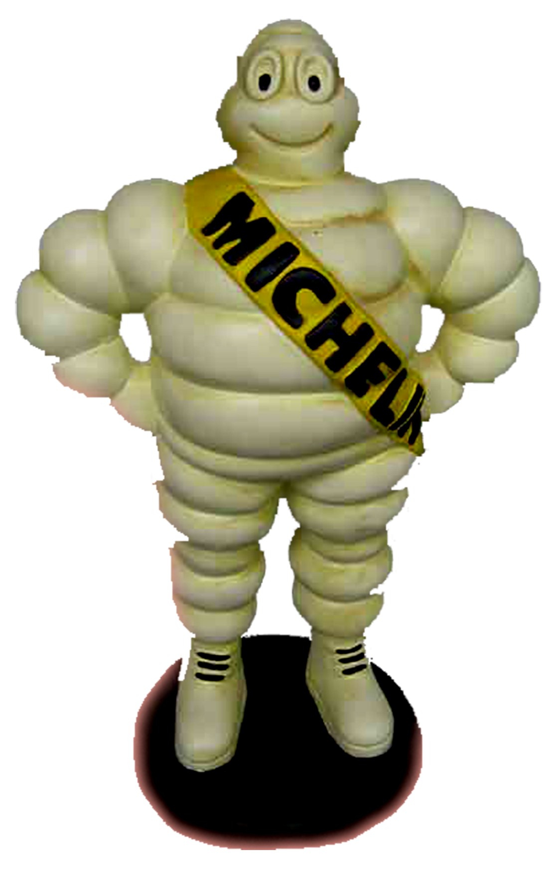 Dekofigur "Michelin-Reklamefigur", stehend ( Rarität) ca. 34cm hoch, GFK- Kunststoff